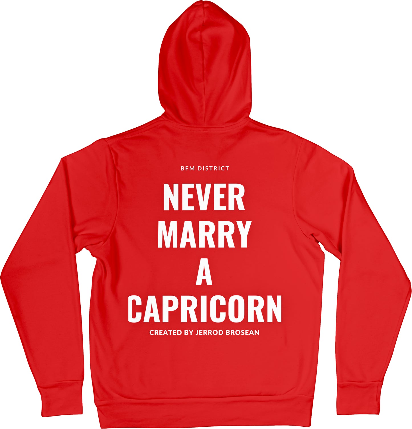 Never Marry A Capricorn Red Hoodie