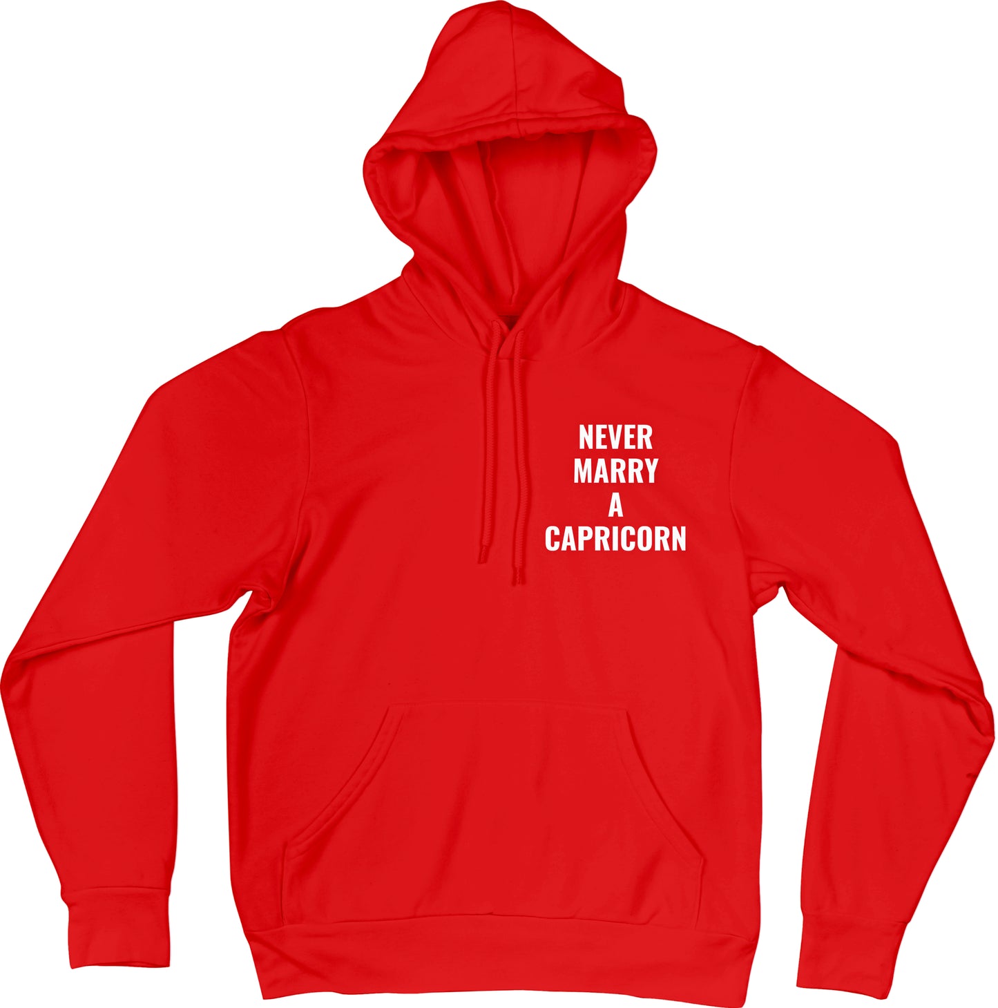 Never Marry A Capricorn Red Hoodie